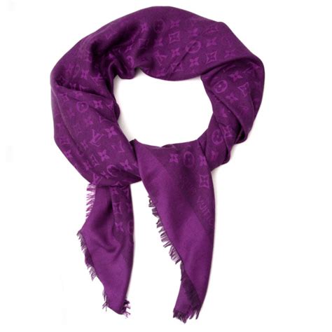 louis vuitton scarf purple